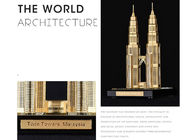 प्रसिद्ध भवन गृह सज्जा शिल्प, मलेशिया ट्विन टॉवर पर्यटन स्मृति चिन्ह