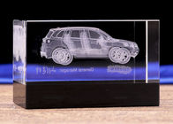 3 डी लेजर उत्कीर्णन कार मॉडल के साथ मूल डिजाइन क्रिस्टल सजावट शिल्प