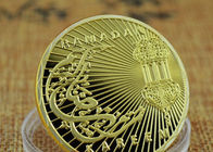 3 डी उठाया बेक्ड तामचीनी सैन्य पदक, अरब संस्कृति स्मारक स्वर्ण सिक्का