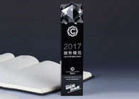ब्लैक क्रिस्टल ग्लास ट्रॉफी, 240 मिमी ऊँचाई निजीकृत ग्लास पुरस्कार
