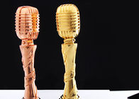 माइक्रोफोन डिजाइन कस्टम ट्रॉफी पुरस्कार संगीत सामग्री के लिए राल सामग्री बनाया
