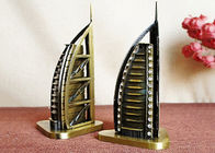 कांस्य मढ़वाया DIY शिल्प उपहार बुर्ज अल अरब होटल के विश्व प्रसिद्ध बिल्डिंग मॉडल