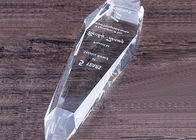 ग्लास क्रिस्टल ट्रॉफी कप अवार्ड्स कप स्वनिर्धारित आकार सैंडब्लास्टिंग लोगो के साथ